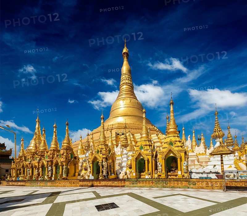 Myanmer famous sacred place and tourist attraction landmark