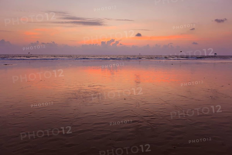 Sunset on Baga beach. Goa