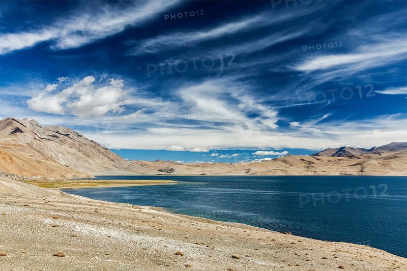 Tso Moriri lake in Himalayas