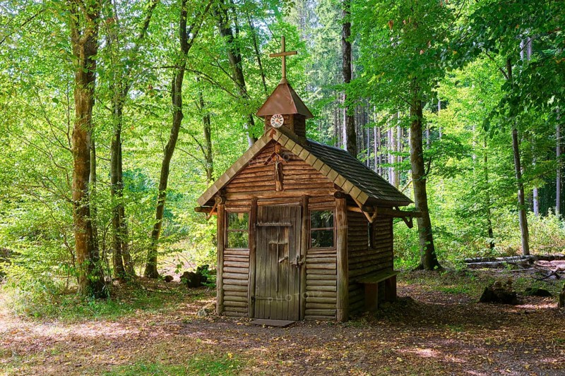 Forest chapel near Essing