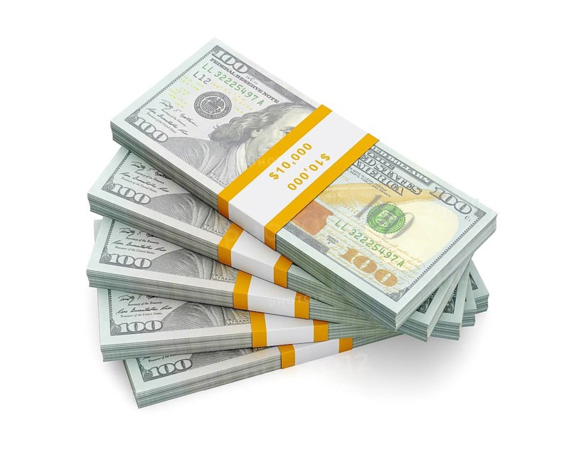 Creative business finance making money concept