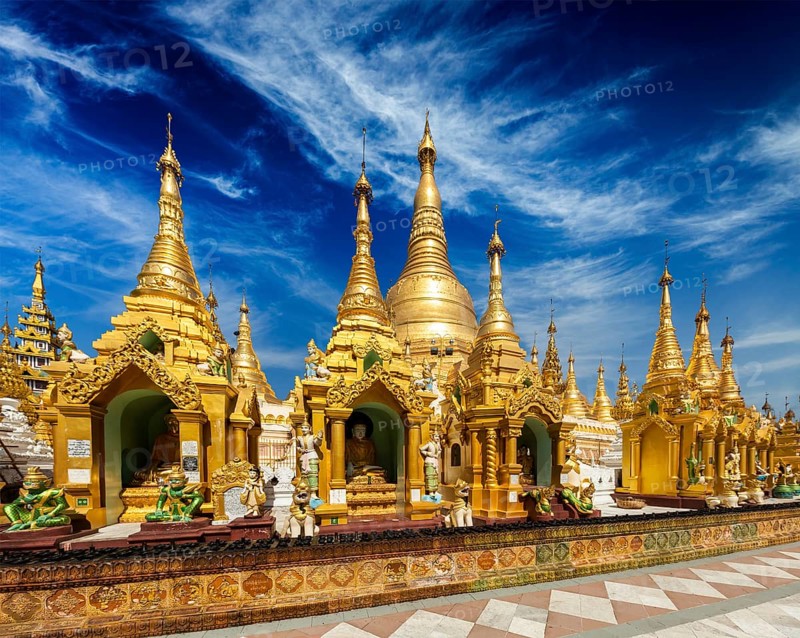 Myanmer famous sacred place and tourist attraction landmark