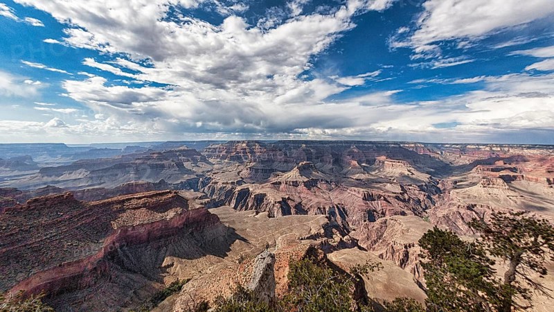 Viewpoint with view of the Grand Canyon
