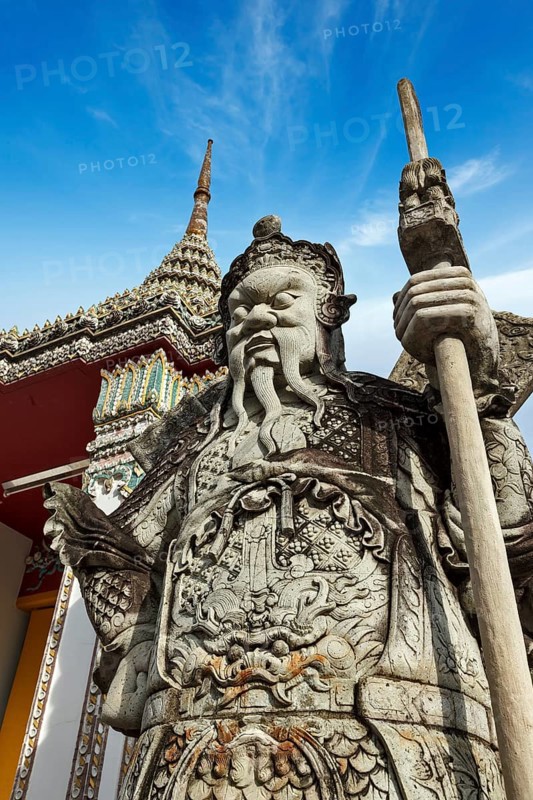 Wat Pho Chinese stone guardian