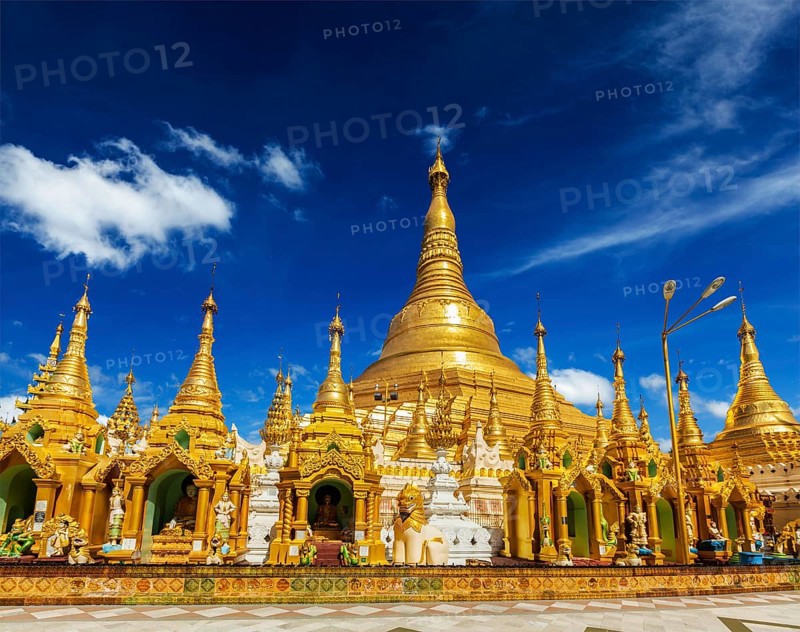 Myanmer famous sacred place and tourist attraction landmark