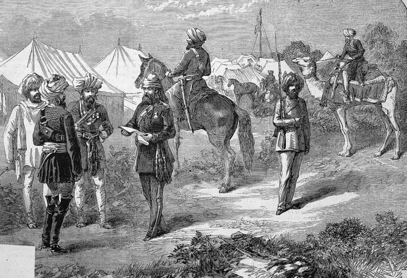 English troops in Abyssinia with local employees as auxiliaries