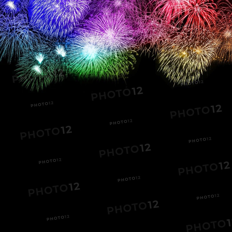 New Year's Eve fireworks New Year's Eve background text free space copyspace square colourful New Year New New backgrounds in Stuttgart