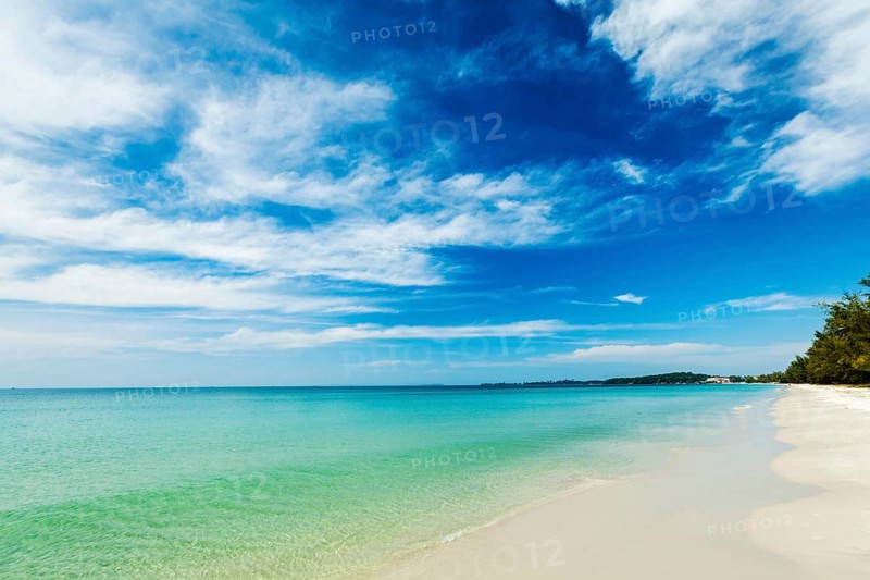 Sihanoukville beach with beautiful sky cloudscape