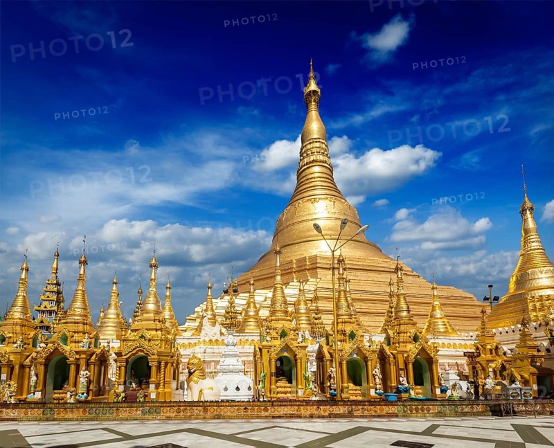 Myanmer famous sacred place and tourist attraction landmark