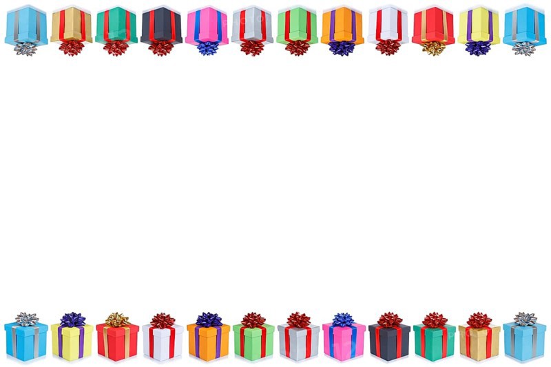 Gifts Birthday Card Christmas Wedding Text Free Space Copyspace Gift Isolated in Stuttgart