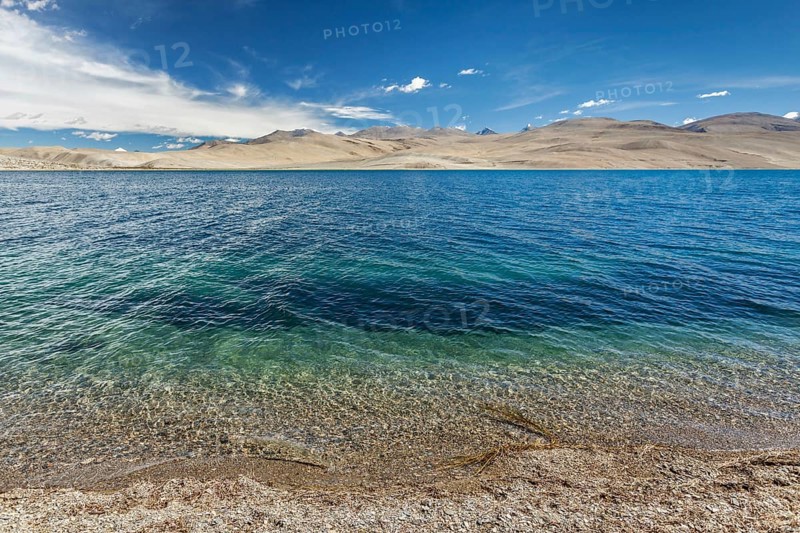 Tso Moriri lake in Himalayas