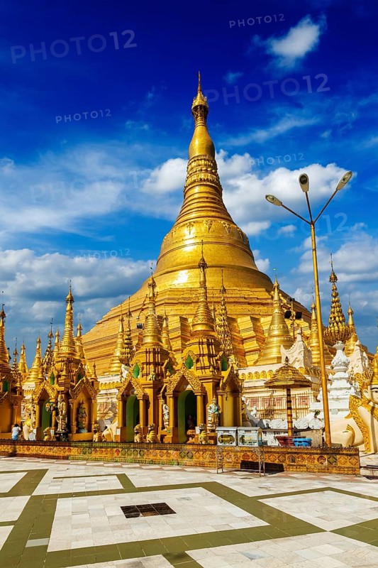 Myanmer famous sacred place and tourist attraction landmark