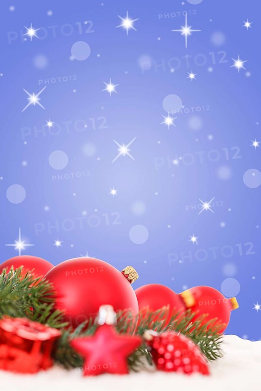 Christmas red Christmas balls Christmas decoration stars decoration snow copy space Copyspace Copy Space in Stuttgart