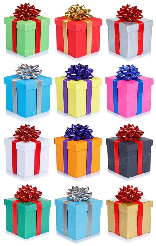 Gifts Birthday Christmas Collection Christmas Gifts Birthday Gifts isolated in Stuttgart