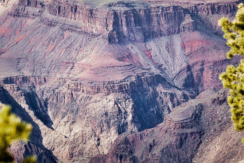 Rock formations in the Grand Canyon