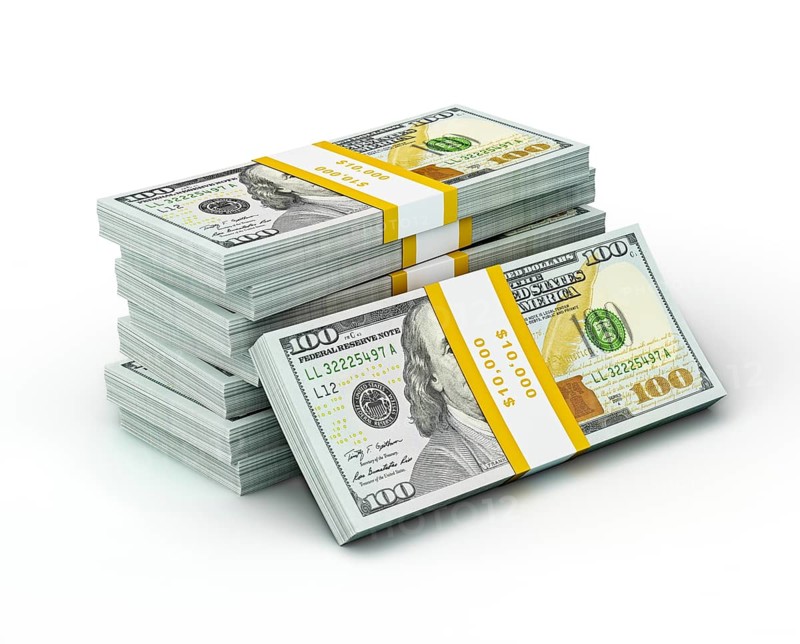 Creative business finance making money concept
