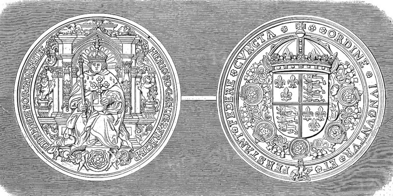 The seals of King Henry VIII. Henry VIII Tudor