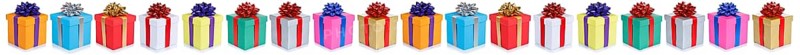 Christmas Gifts Birthday Christmas Gifts Banner Giveaway Against a White Background