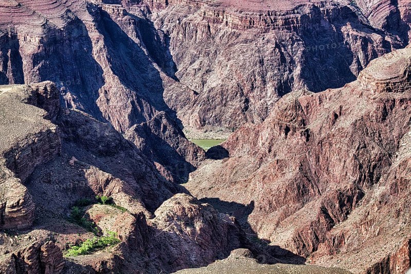 Rock formations overlooking the Colorado River