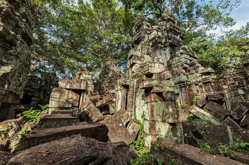 Travel Cambodia concept background