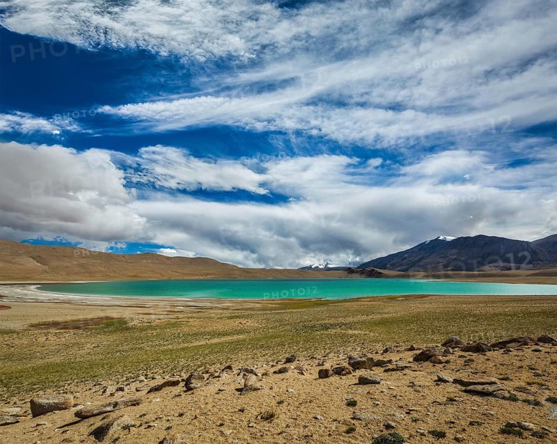 Himalayan lake Kyagar Tso