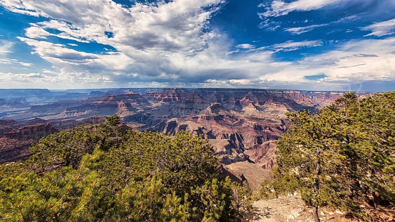 Viewpoint with view of the Grand Canyon