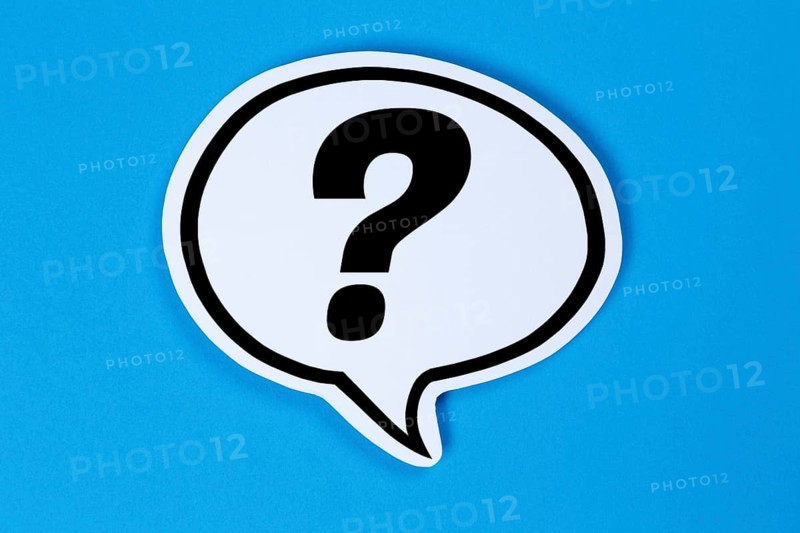 Question Mark Question Questions Help Problem Information Support in Speech Bubble Communication Concept Talk in Stuttgart