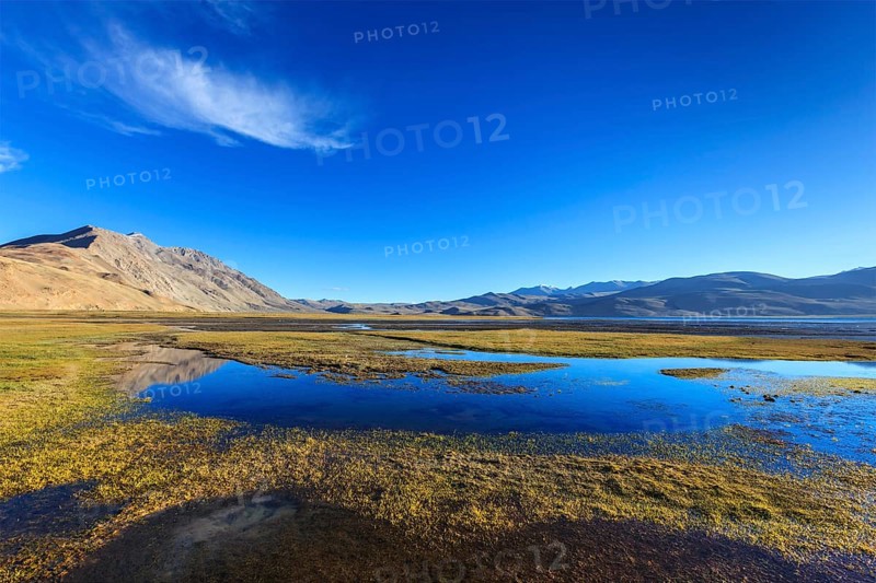 Tso Moriri lake in Himalayas