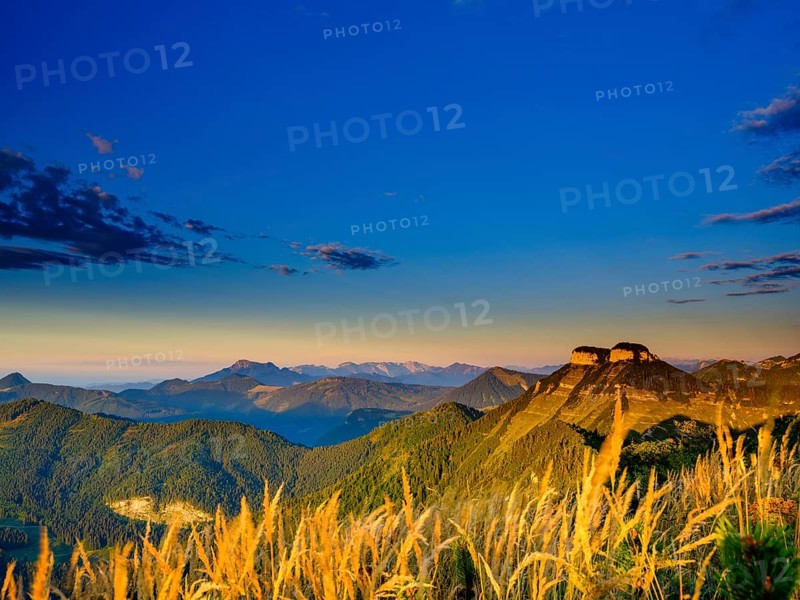 Gennerhorn in the Osterhorn group in the evening light