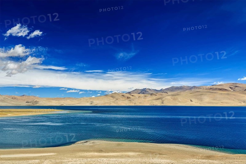 Tso Moriri lake in Himalayas
