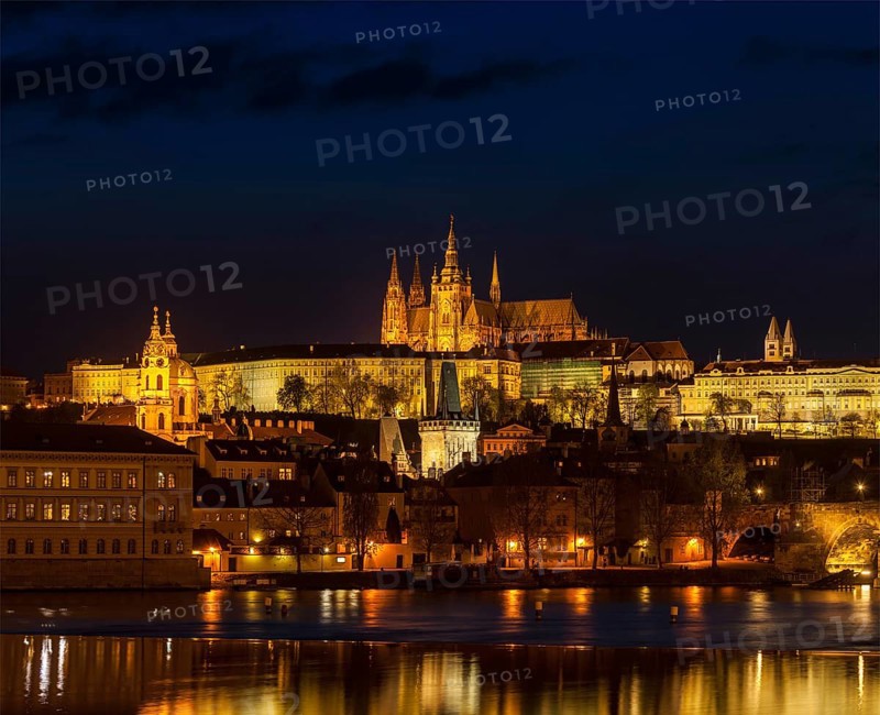 Travel Prague Europe concept background