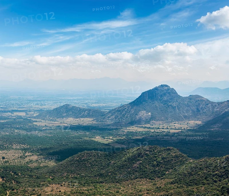 View of Western Ghats mountains. Tamil Nadu