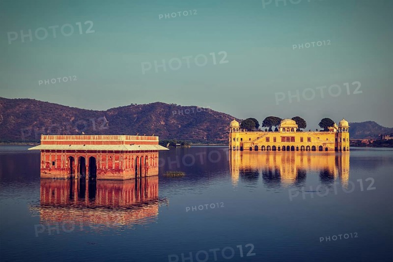 Vintage retro hipster style travel image of Rajasthan landmark