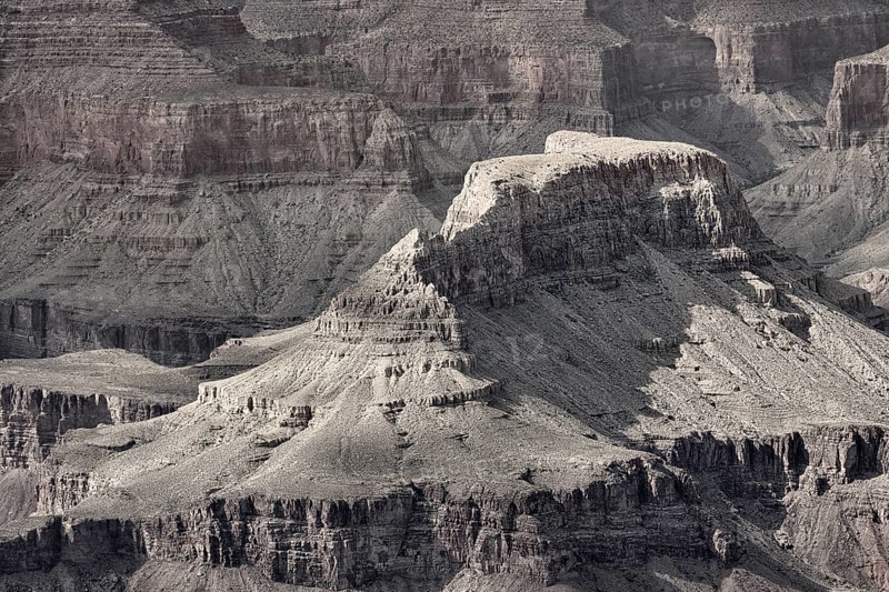 Rock formations in the Grand Canyon