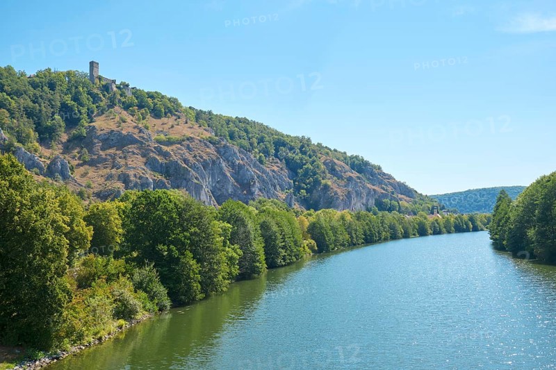 Main-Danube Canal with Randeck Castle near Essing