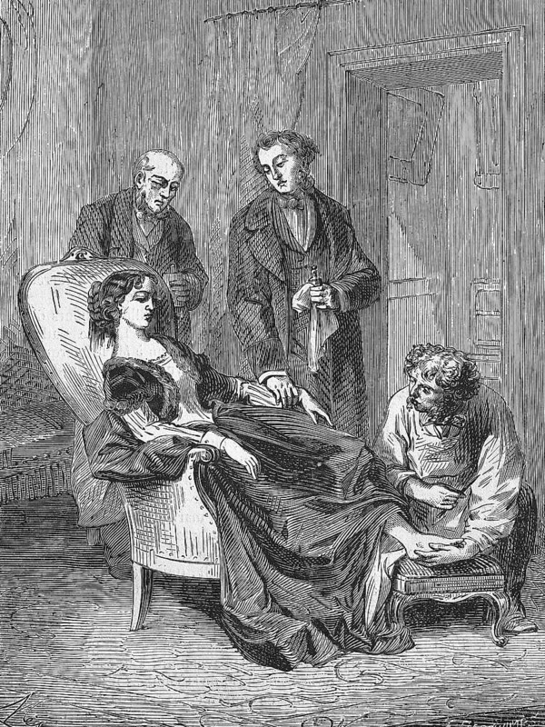 The death of Hannah Greener from inhaling too much chloroform as an anaesthetic