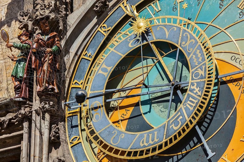 Astronomical clock on Town Hall. Prague