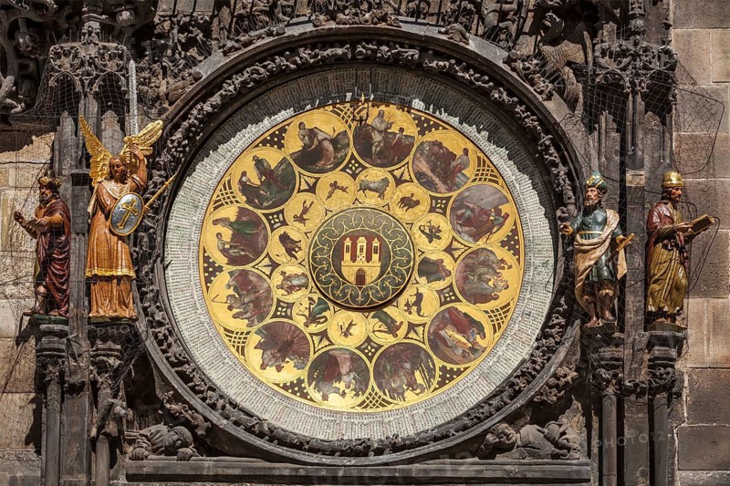 Astronomical clock on Town Hall. Prague