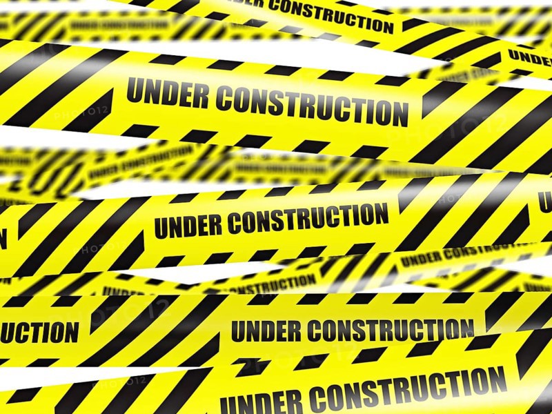 Under construction concept background