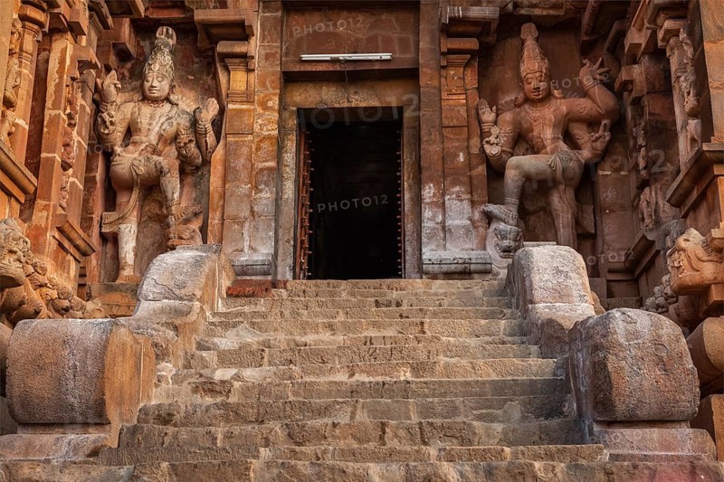 Entrance of Brihadishwara Temple. Tanjore