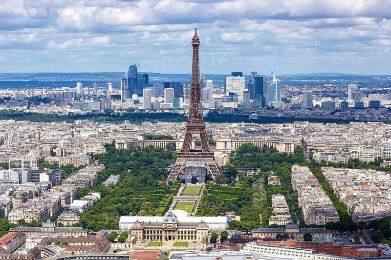 Eiffel Tower Eiffel Tower Travel from above in Paris