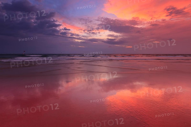 Sunset on Baga beach. Goa