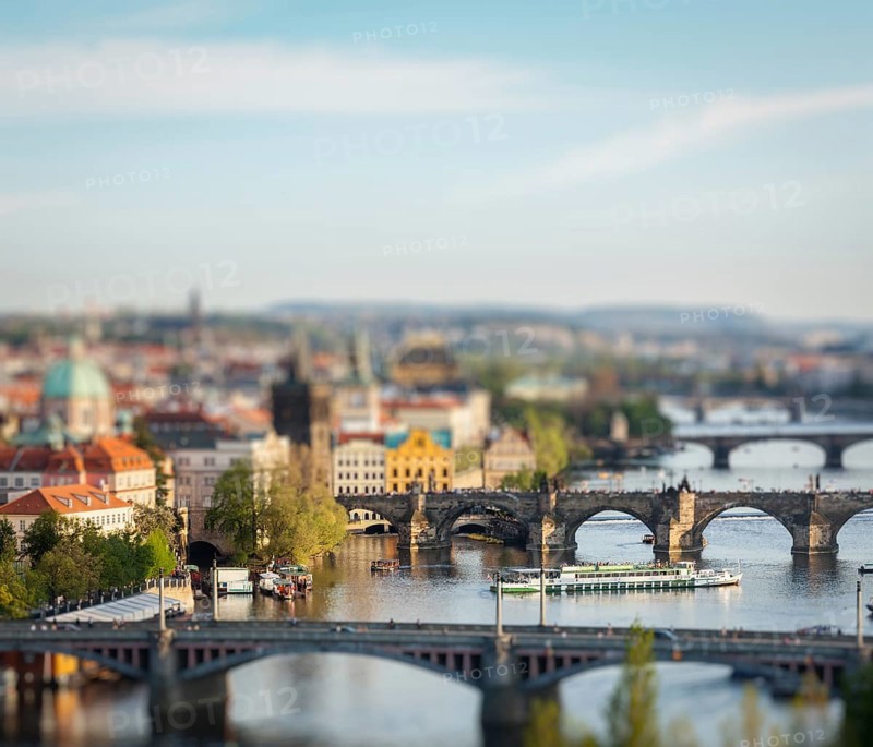 Travel Prague concept background