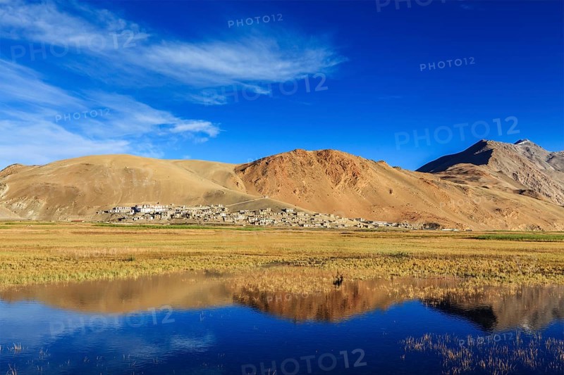 Korzok village on Tso Moriri