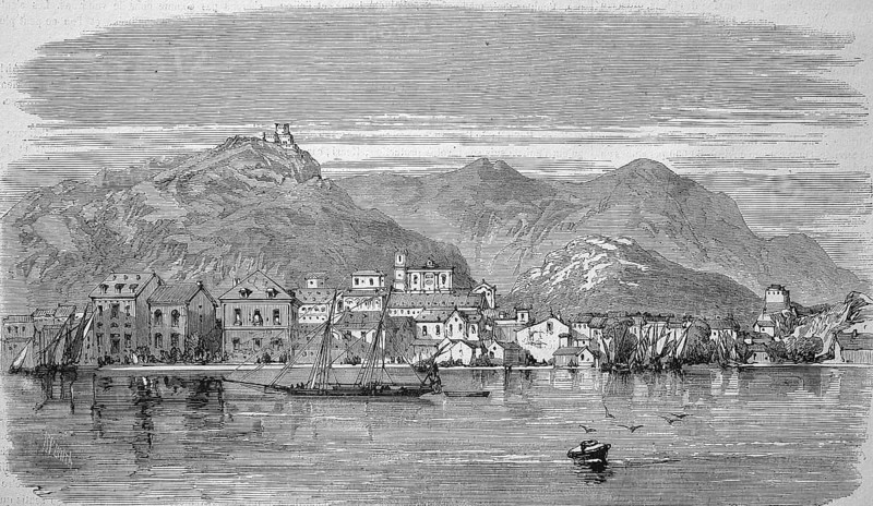 Archipelago of La Maddalena off the north-east coast of Sardinia in the province of Nord-Est Sardegna in 1869