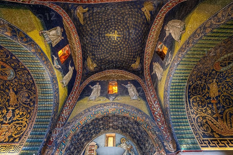 Beautiful mosaics in the Basilica di San Vitale
