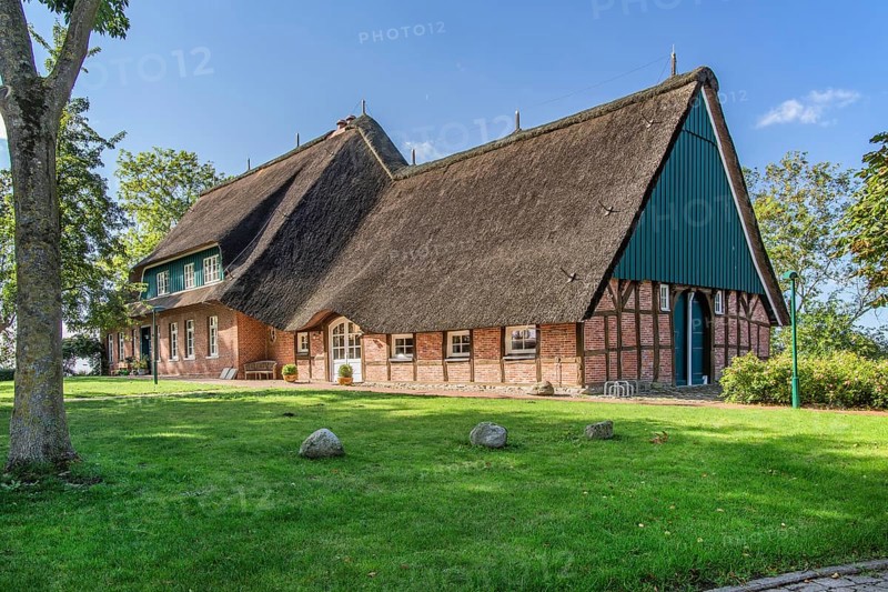 Old pastor's house with thatched roof