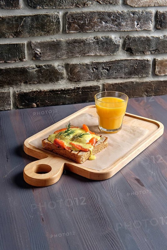 Sandwich with salmon