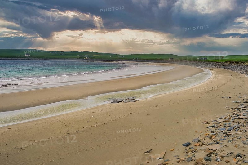 White sand beach on Kirkwall