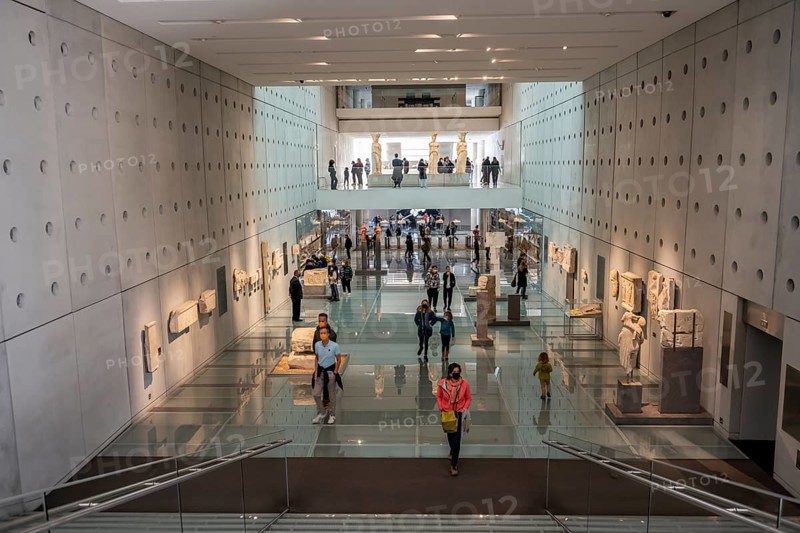 Visitors at the Acropolis Museum